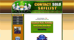 Desktop Screenshot of contactsolosafelist.com