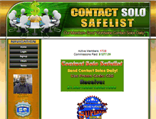 Tablet Screenshot of contactsolosafelist.com